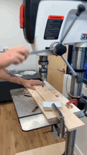 making wheels on the drill press