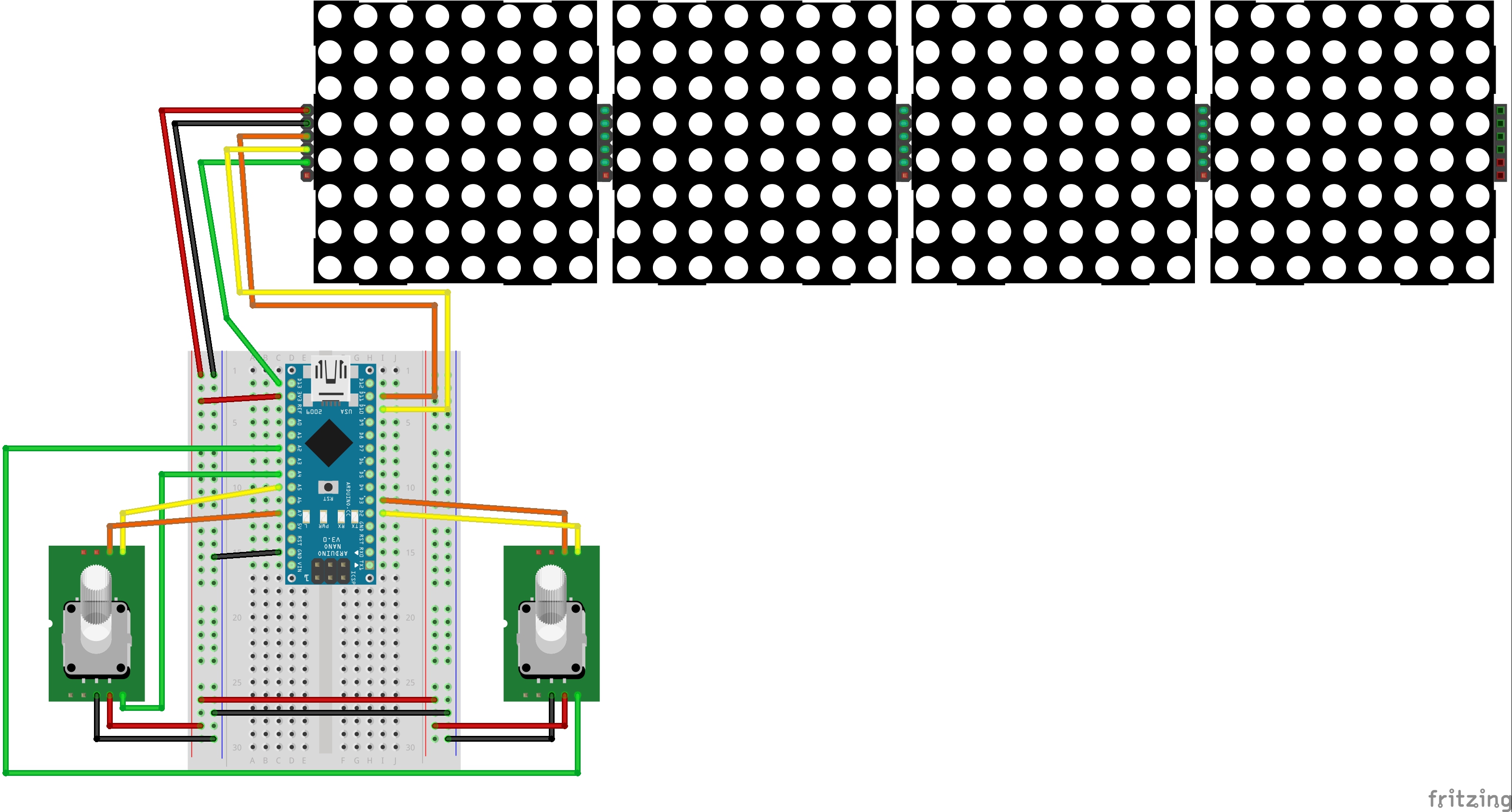 clock circuit breadboard