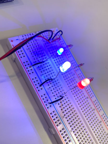 3 leds in parallel circuit