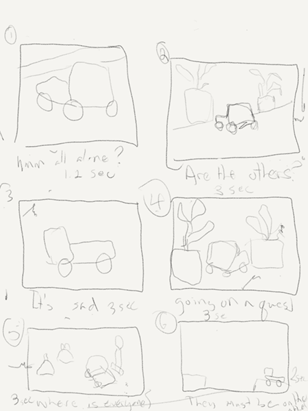 a truck adventure storyboards